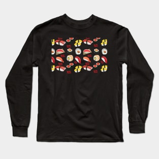 Sushi Time Overload Pattern Long Sleeve T-Shirt